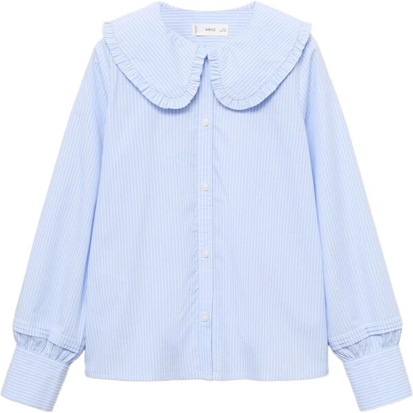 MANGO KIDS Blúzka CARMEN svetlomodrá / biela 65582134