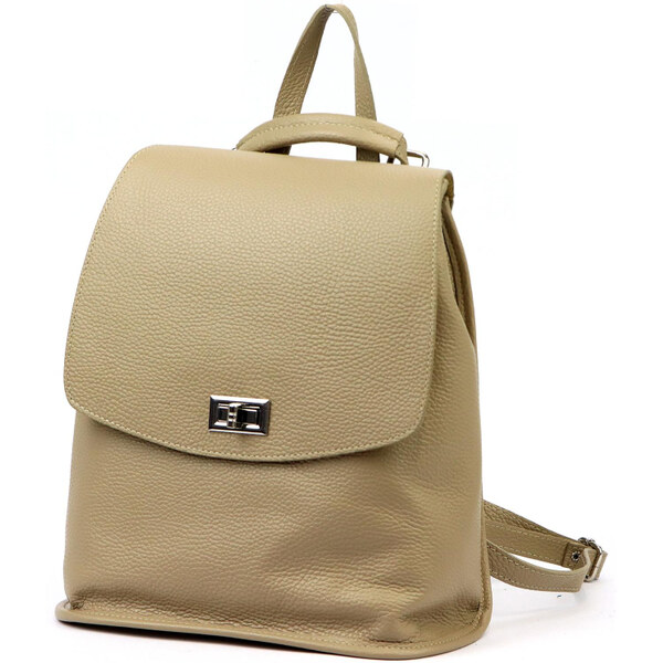 Dámsky kožený ruksak béžový Luka KZ2258020 8l 64269058