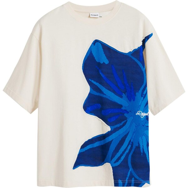 Desigual Tričko námornícka modrá / tmavomodrá / biela 64488445