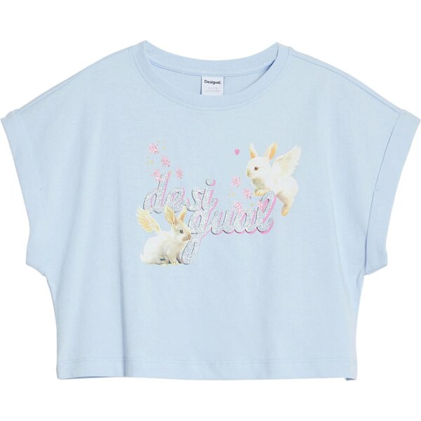 Desigual Tričko béžová / svetlomodrá / ružová / strieborná 64390139