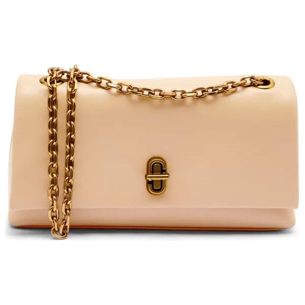Marc Jacobs Kožená kabelka na rameno The Dual Chain Mini Bag 64089029