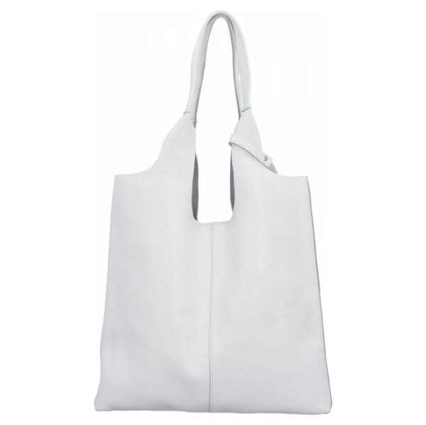 Kožené kabelka shopper bag Vittoria Gotti biela 165 64285402