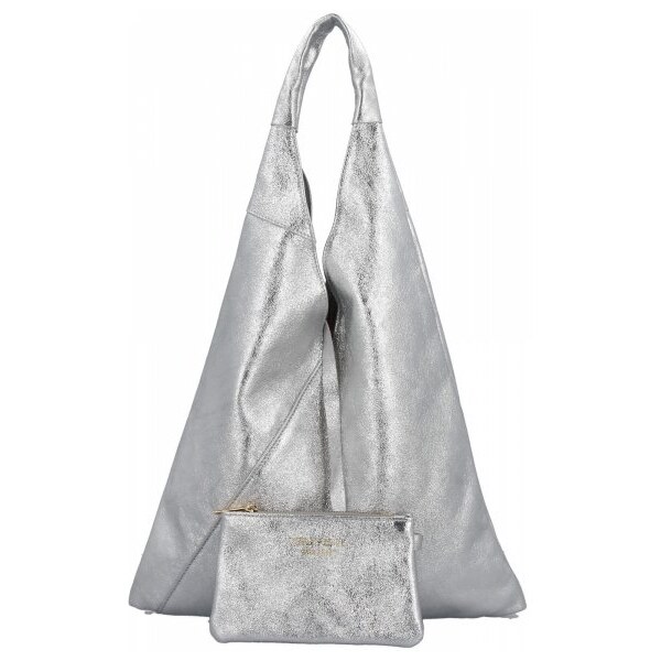 Kožené kabelka shopper bag Vittoria Gotti stričborná 5820S 64285404