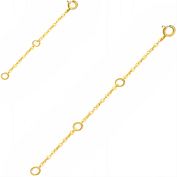 Olivie Dva prodlužovací stříbrné řetízky GOLD 9664 64763510