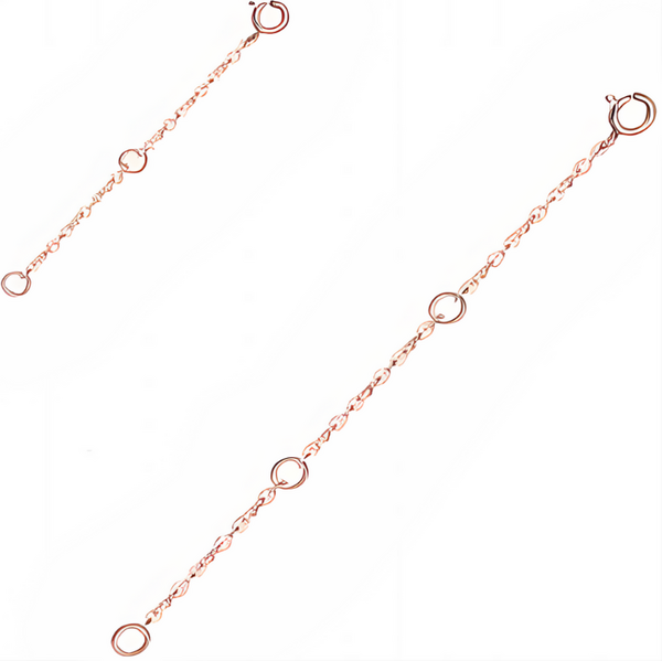 Olivie Dva prodlužovací stříbrné řetízky ROSE 9665 64763511