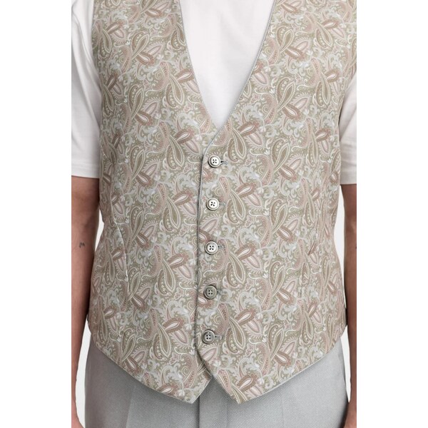 Pánska sivá elastická obojstranná jersey vesta ZUITABLE slim fit 64289657