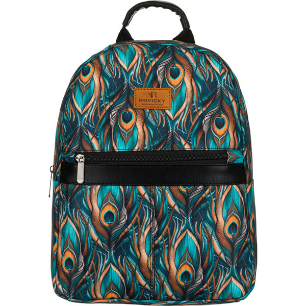 Rovicky Dámsky štýlový batoh s pávím vzorom R-PL15601 64289769