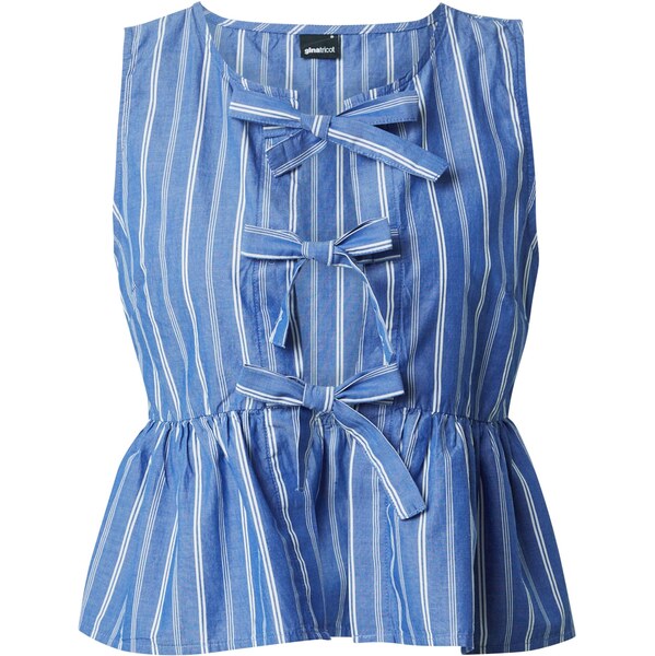 Gina Tricot Top modrá / biela 66008352