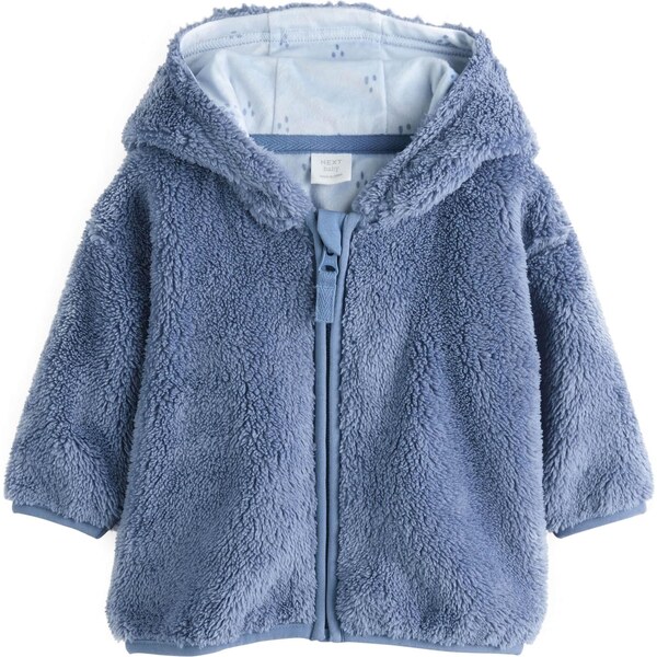 Next Flisová bunda dymovo modrá 65653096