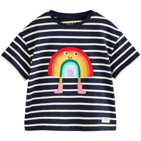 Next Tričko námornícka modrá / oranžová / červená / biela 64513062