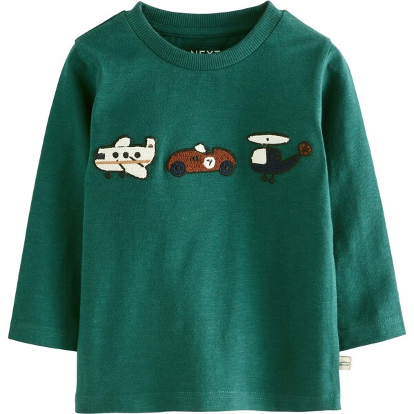 Next Tričko hnedá / zelená / čierna / biela 64488376