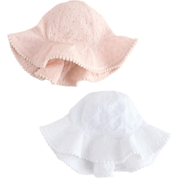 Next Klobúk svetloružová / biela 65881592