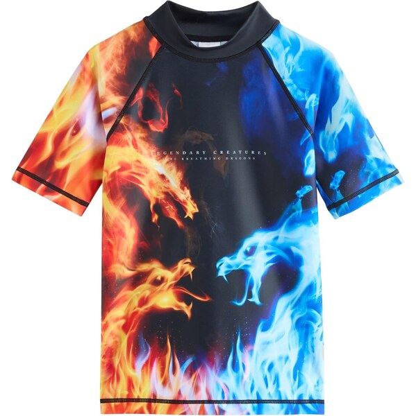 Next Tričko svetlomodrá / oranžová / čierna 64488406