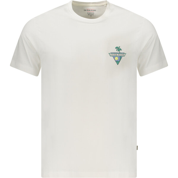 Biele tričko GUESS JEANS s krátkym rukávom 64709565