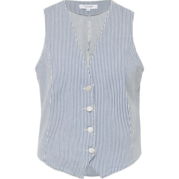 comma casual identity Vesta k obleku modrá denim / biela 65877534