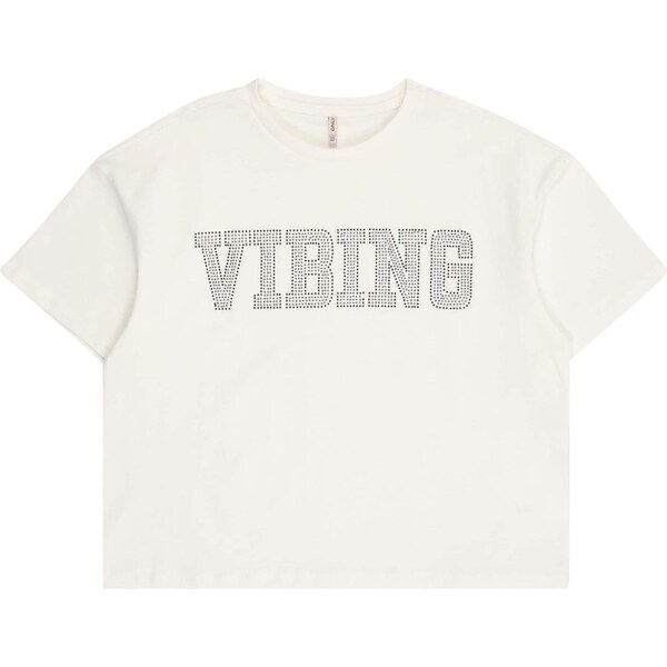 ONLY GIRLS Tričko KOGRIRI strieborná / biela 64339619