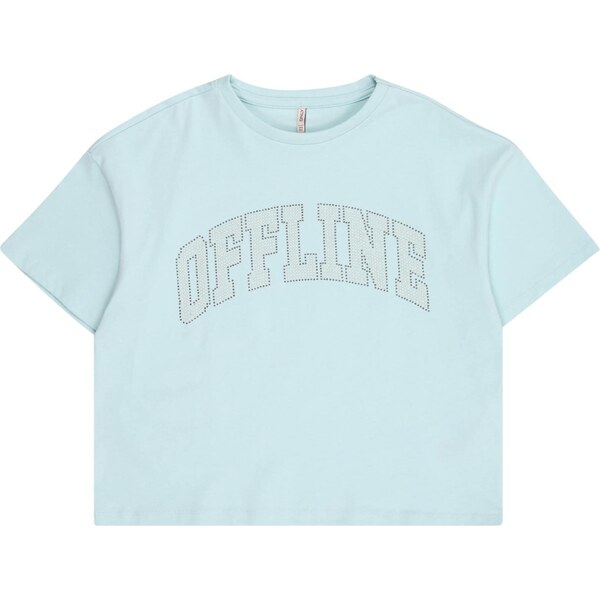 ONLY GIRLS Tričko KOGRIRI svetlomodrá / strieborná 64339616