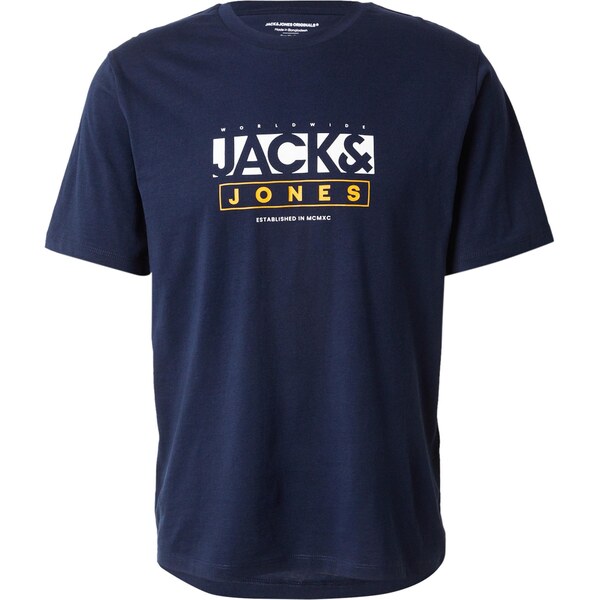 JACK & JONES Tričko JORSEVEN námornícka modrá / žltá / biela 64339628