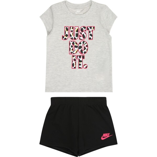 Nike Sportswear Set ON THE SPOT sivá melírovaná / ružová / čierna / 64339646