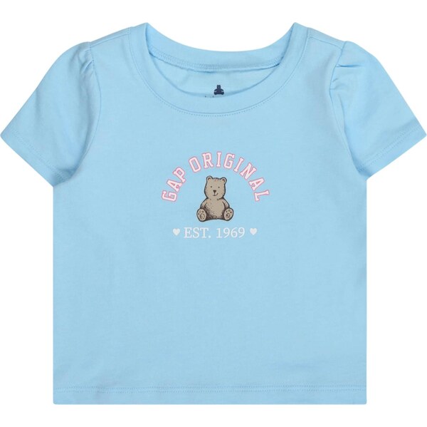 GAP Tričko svetlomodrá / hnedá / ružová 64339680