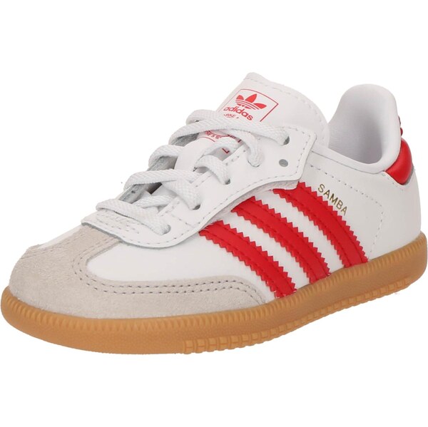 ADIDAS ORIGINALS Tenisky Samba sivobéžová / červená / biela 64339527