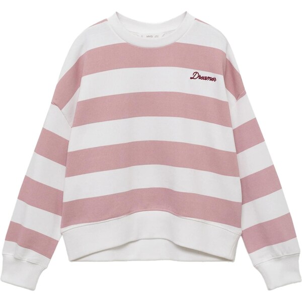 MANGO KIDS Mikina DREAMER staroružová / bordová / biela 64383026