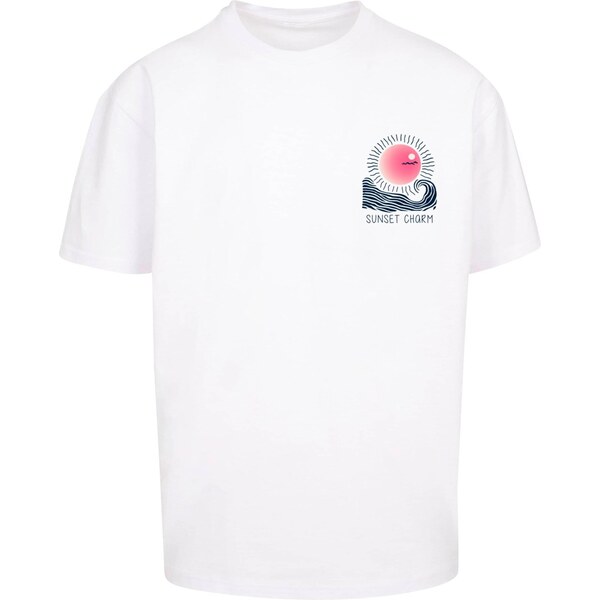 Merchcode Tričko Sunset Charm biela 65644158