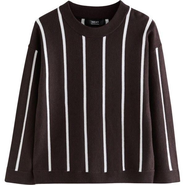 Next Sveter čokoládová / biela 65878510