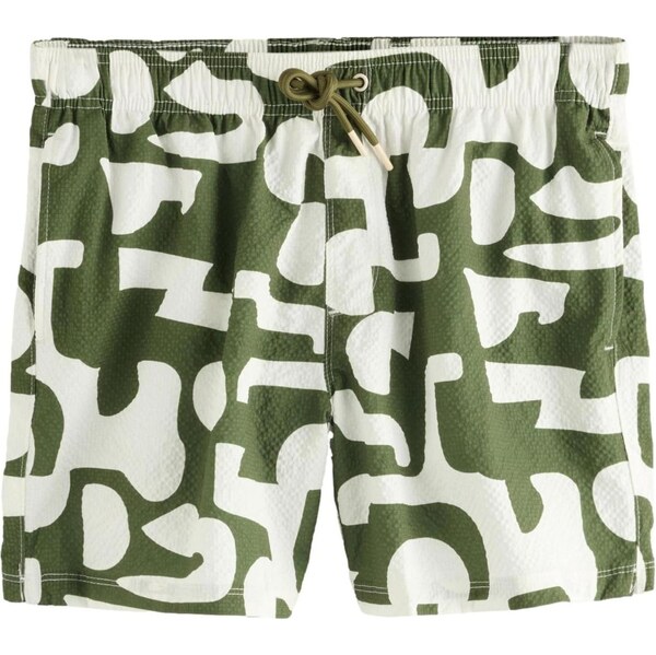 Next Plavecké šortky zelená / biela 65678341