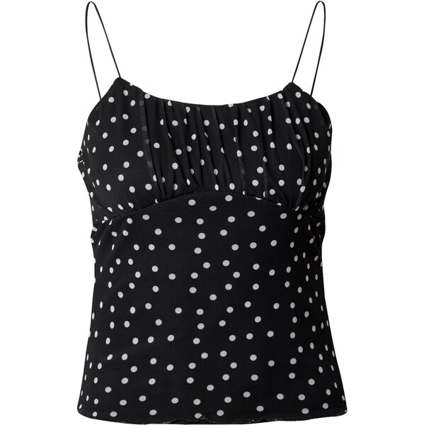 ABOUT YOU Top Linda čierna / biela 66008372
