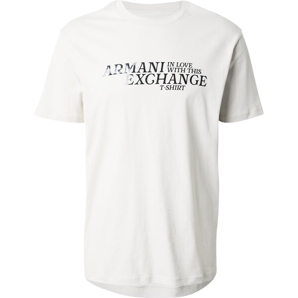ARMANI EXCHANGE Tričko sivá / čierna / biela 64356903