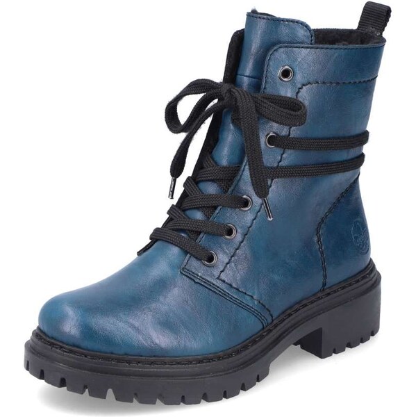 Dámska členková obuv RIEKER 72675-12 modrá W5 64354993