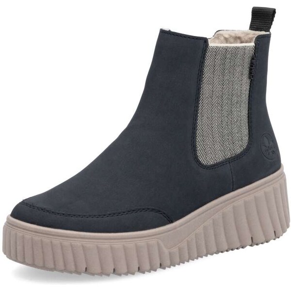 Dámska členková obuv RIEKER N2553-14 modrá W5 64355009