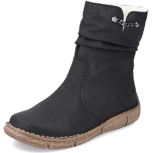 Dámska členková obuv RIEKER Z3771-00 čierna W5 64355024