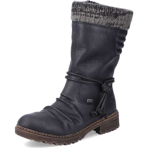 Dámske čižmy RIEKER Z4755-00 čierna W5 64355031