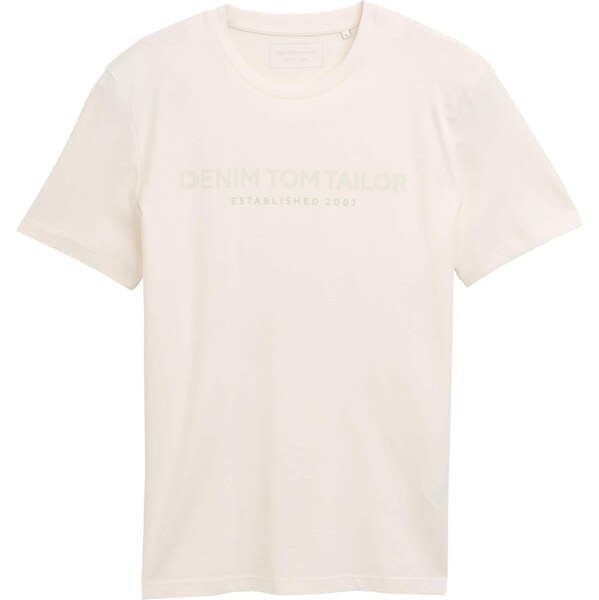 TOM TAILOR DENIM Tričko zelená / šedobiela 64356678