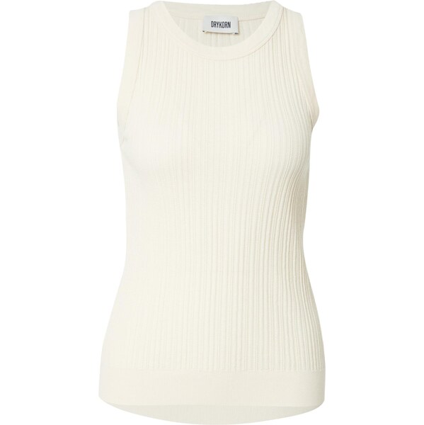 DRYKORN Vyšívaný top OLINA šedobiela 65482281