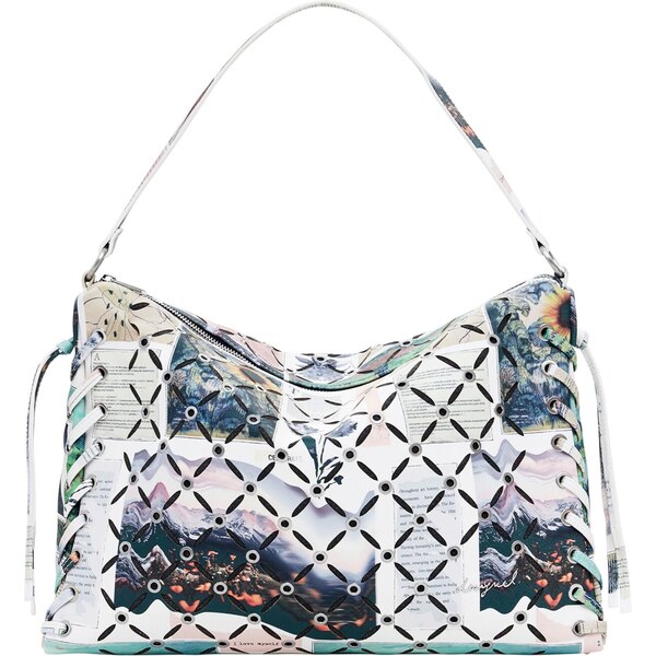 Desigual Taška cez rameno zmiešané farby / biela 64356850