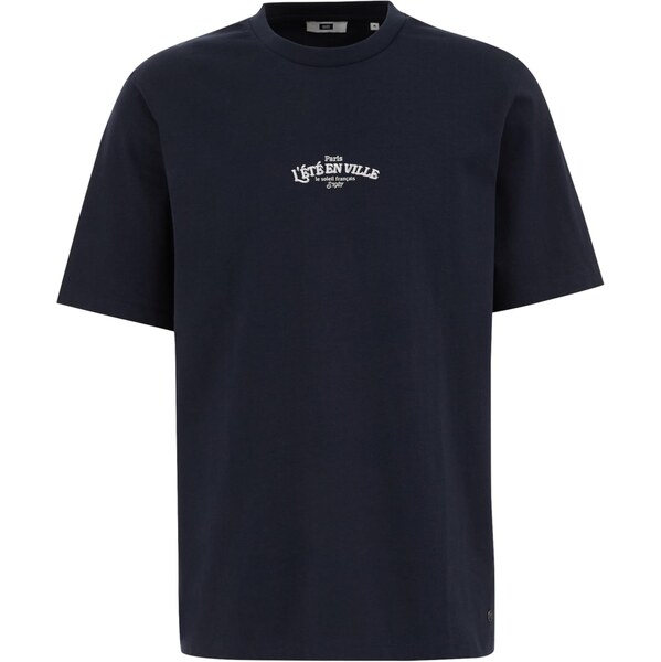 WE Fashion Tričko tmavomodrá / biela 64356748