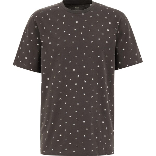 WE Fashion Tričko tmavosivá / biela 64356741