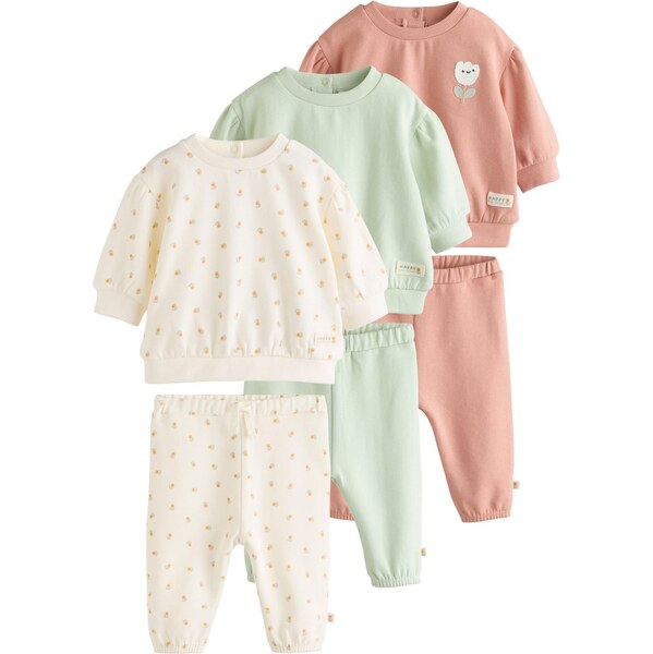 Next Set nebielená / mätová / oranžová / staroružová 64528747