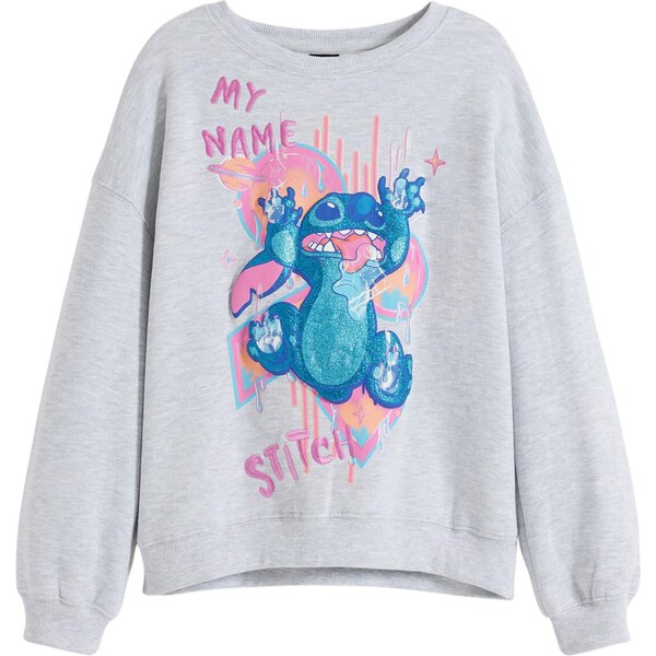 Desigual Mikina Stitch modrá / sivá / lososová / ružová 64395444