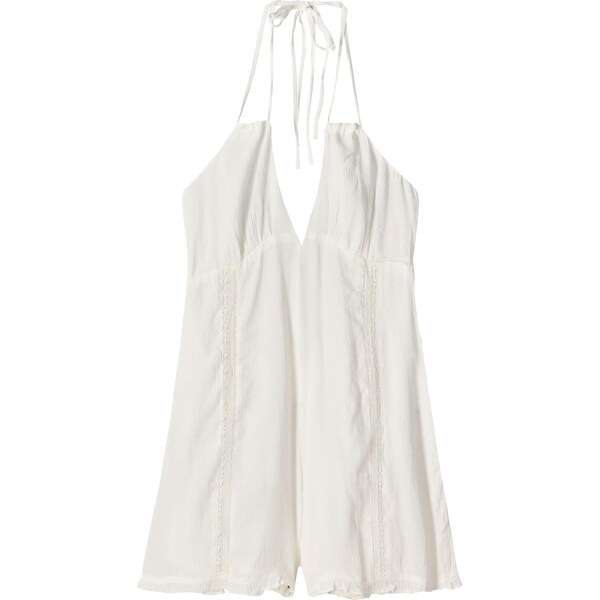 Bershka Overal šedobiela 65883067