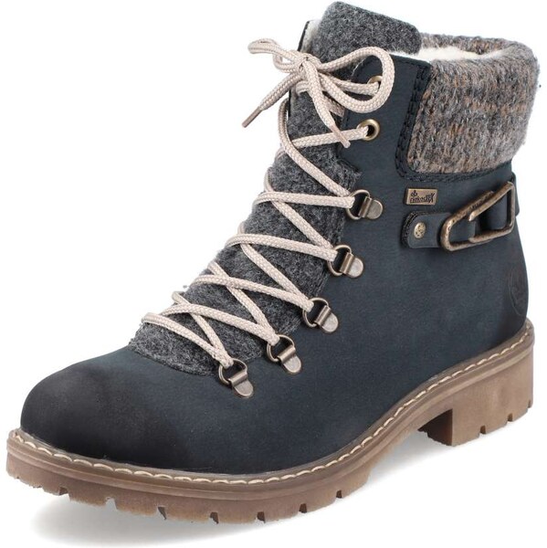 Dámska členková obuv RIEKER Y9131-14 modrá W5 15564133