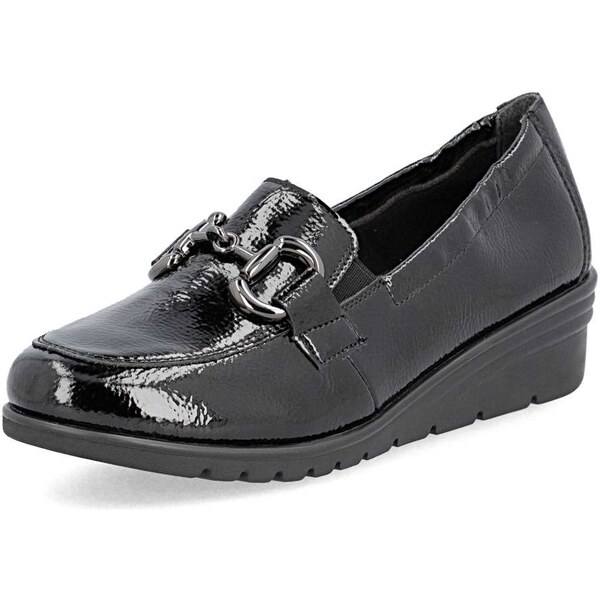 Dámske mokasíny RIEKER L5352-00 čierna W5 64375945