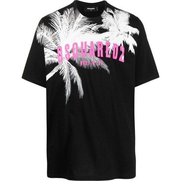 DSQUARED2 Palms Black tričko 64376412