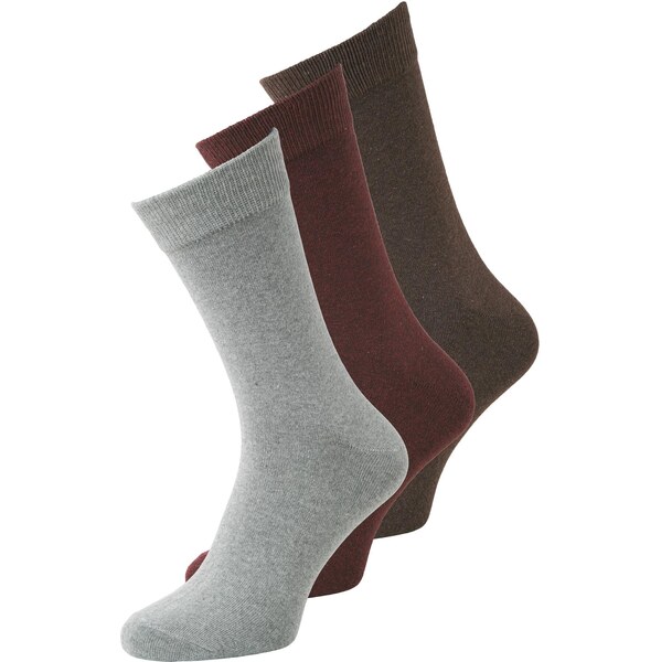 JACK & JONES Ponožky JACORDINARY hnedá / svetlohnedá / sivá 64382765