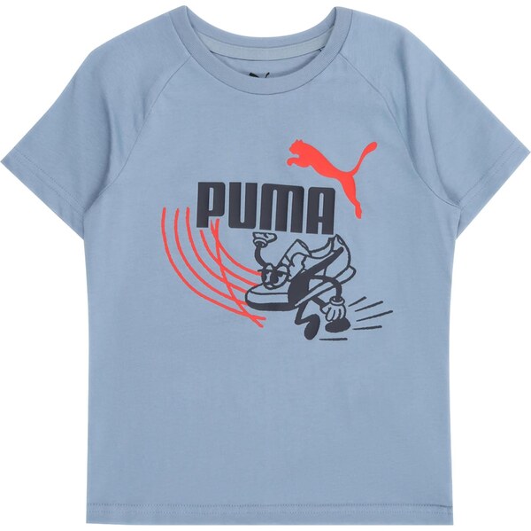 PUMA Tričko LITTLE RUNNERS svetlomodrá / červená / čierna 64383045
