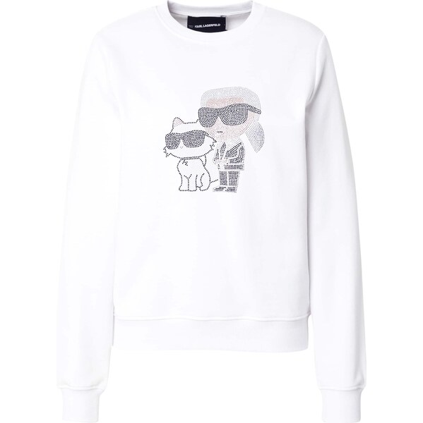 Karl Lagerfeld Mikina IKON čierna / strieborná / biela 65656926