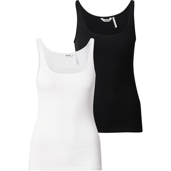Monki Top čierna / biela 66008405